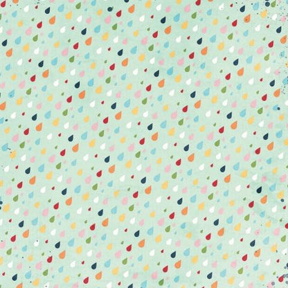 Simple Stories Springtime PUDDLE JUMPER 12x12 Scrapbook Paper Scrapbooksrus 