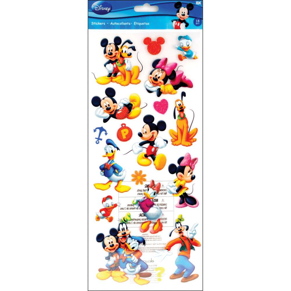 Disney Ek Success MICKEY &amp; FRIENDS Stickers 18pc