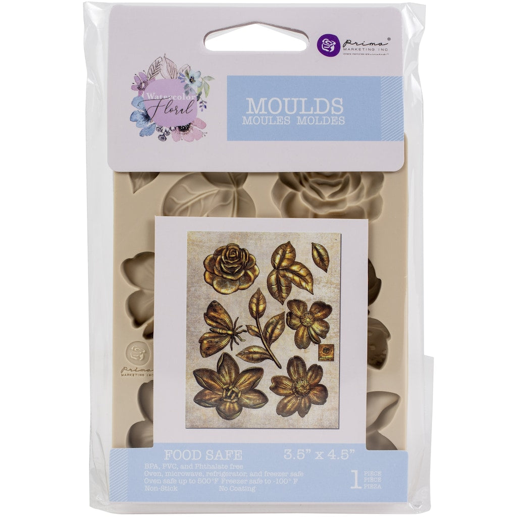 Prima Watercolor Floral MOULDS 1pc Scrapbooksrus