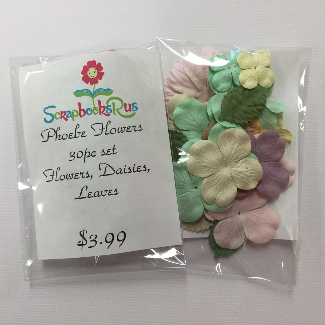 Phoebe Flowers 30 pc Set Scrapbooksrus
