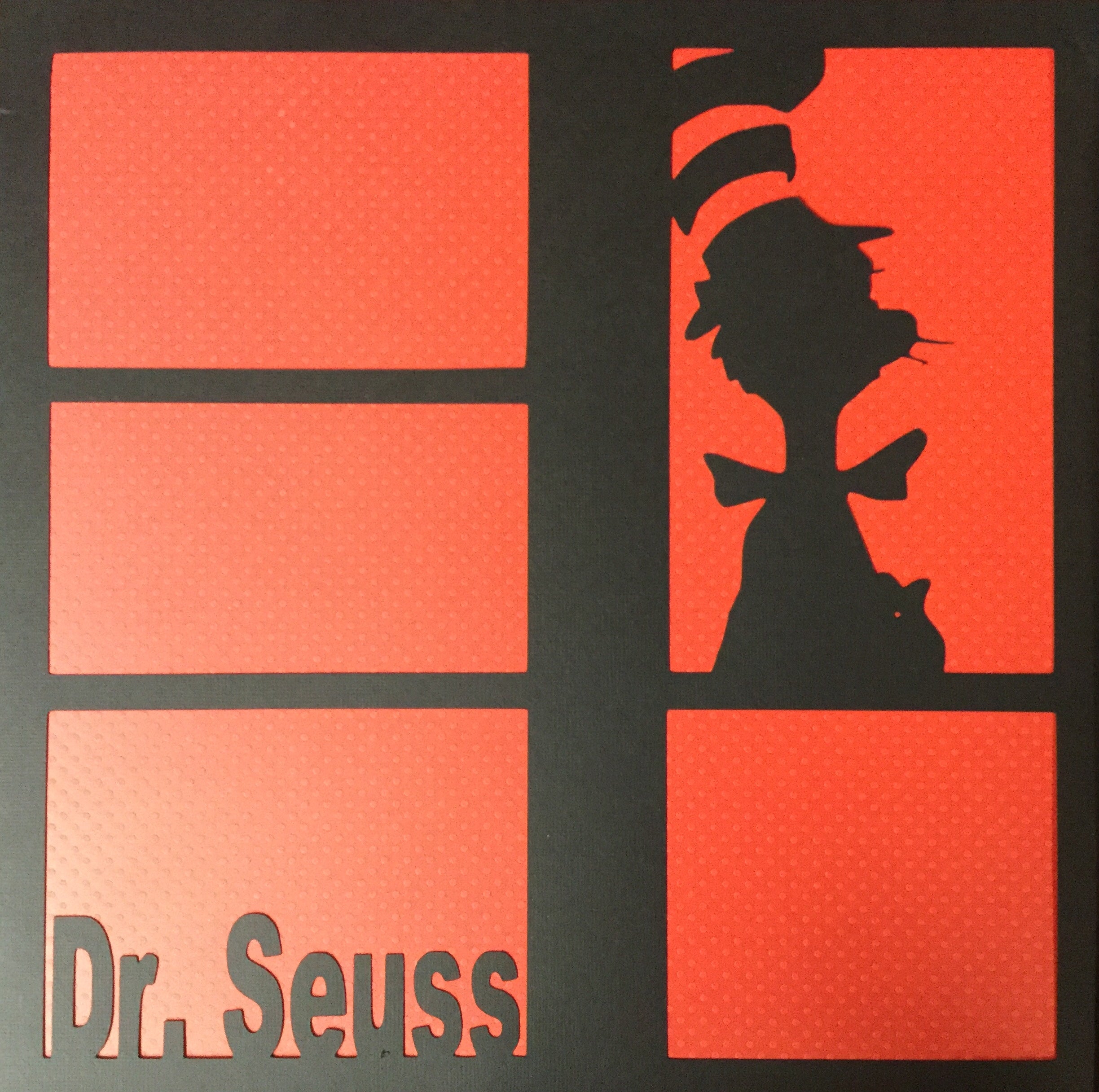 Page Frame DR SEUSS  12&quot;x12&quot; Scrapbook Overlay Scrapbooksrus 