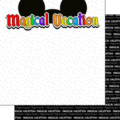 Disney MAGICAL VACATION - EARS DS 12&quot;X12&quot; Paper Scrapbooksrus 