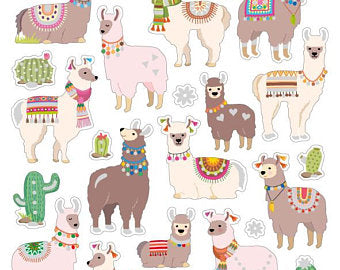 Sticker King LLAMA Stickers 24pc