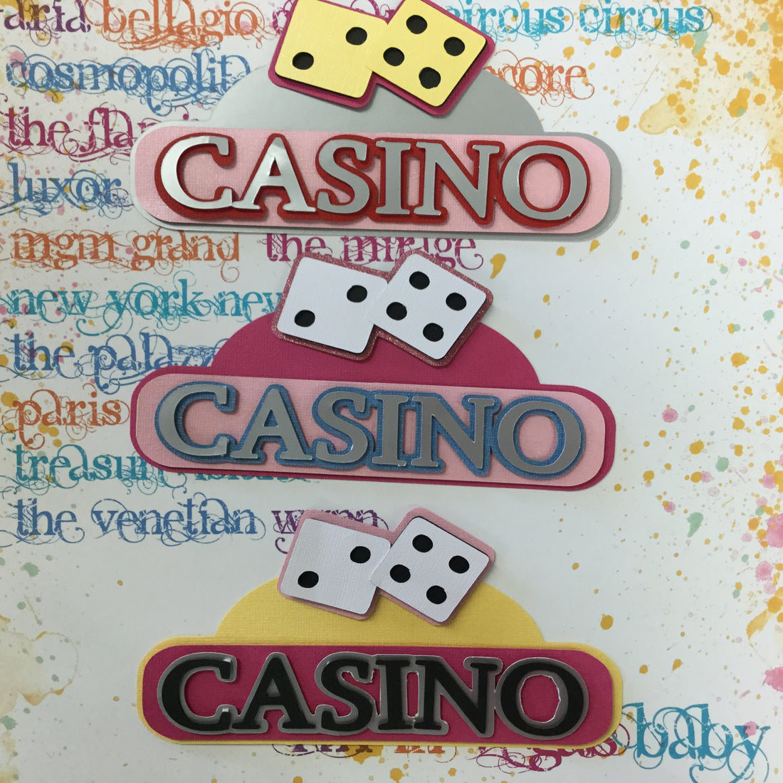 CASINO Vegas Scrapbook Die Cuts Scrapbooksrus