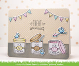 Lawn Fawn TREAT YOURSELF Clear Stamps 8pc