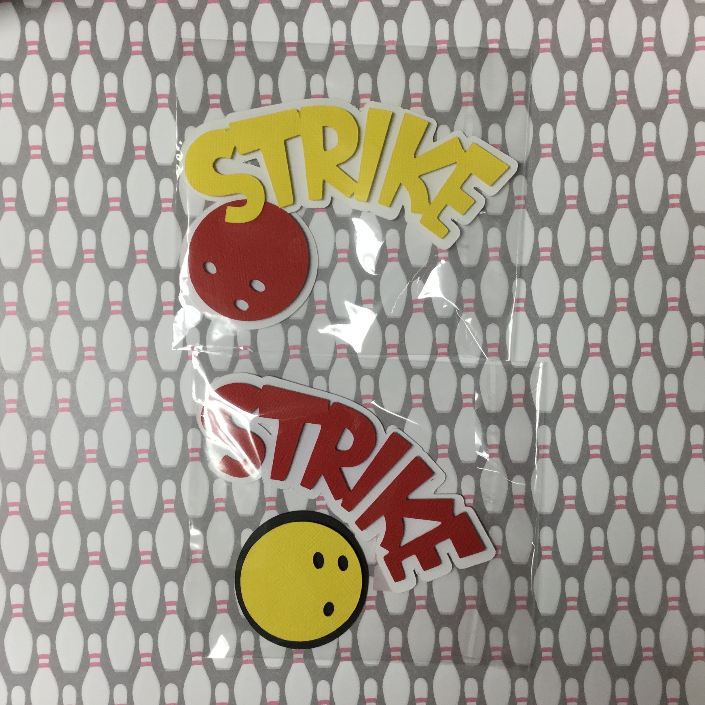 STRIKE BOWLING BALL Sports Scrapbook DieCuts Scrapbooksrus 