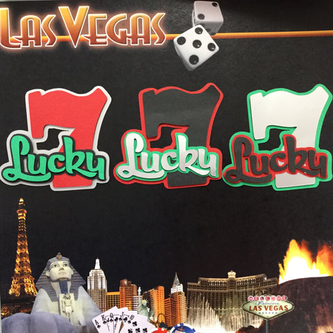LUCKY SEVEN Vegas Scrapbook Die Cuts Scrapbooksrus 