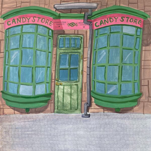 CANDY STORE WATERCOLOR DS 12X12 Scrapbook Customs Sheet Scrapbooksrus