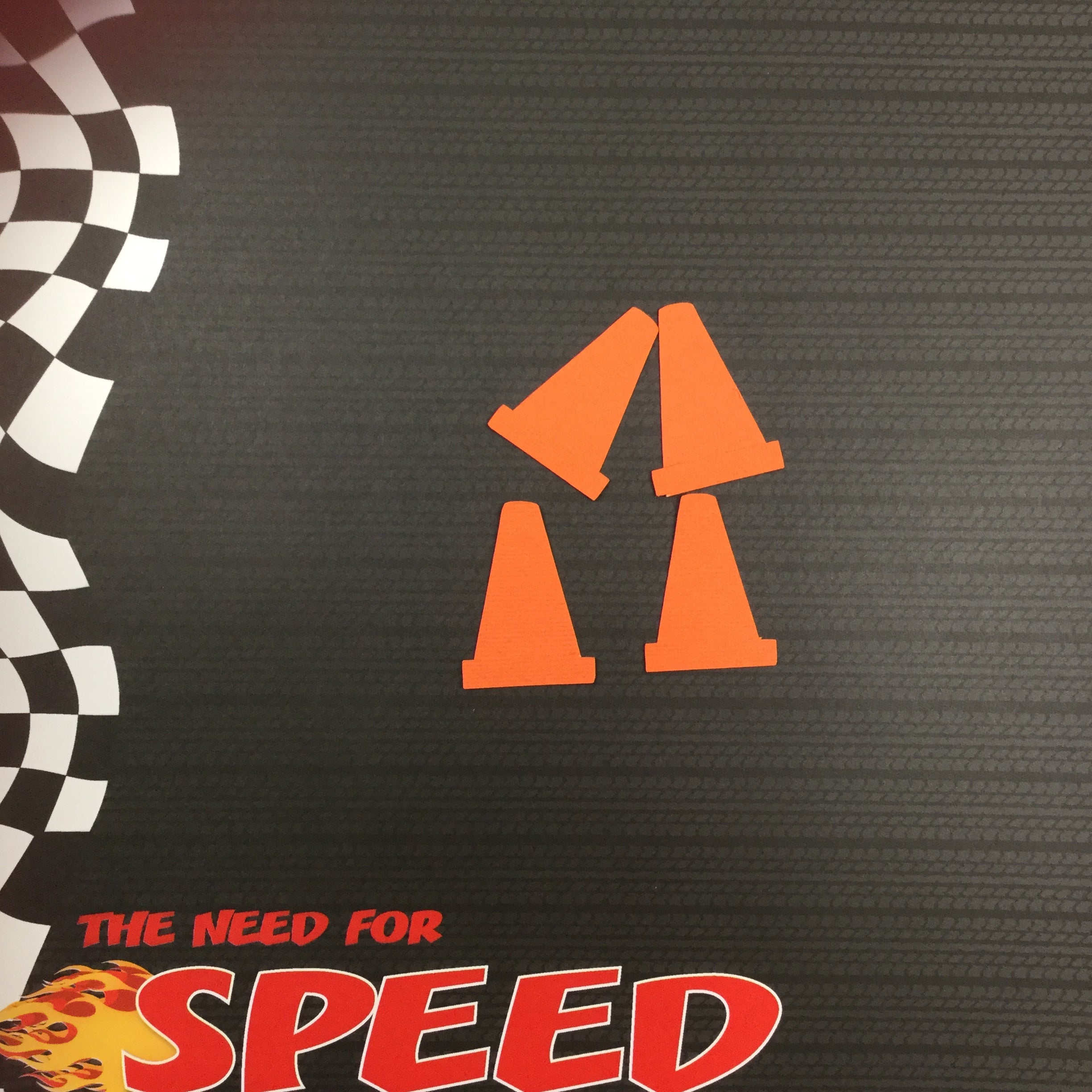 RACING CONES 3D Custom Diecuts Scrapbooksrus 