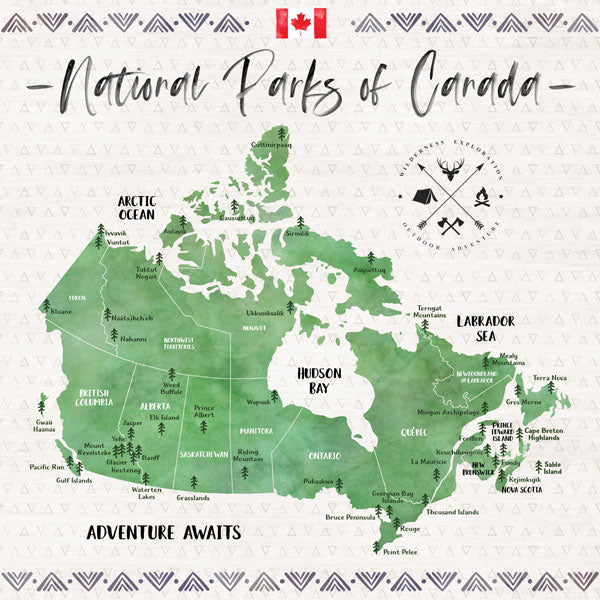 NATIONAL PARKS OF CANADA 12&quot;X12&quot; Paper Scrapbooksrus 