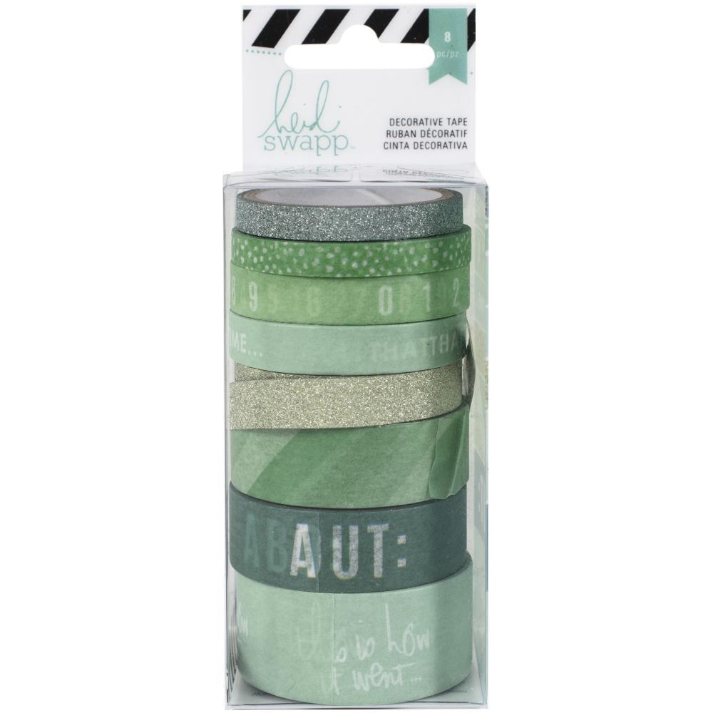 Heidi Swapp Mint DECORATIVE TAPE 8pc Scrapbooksrus 