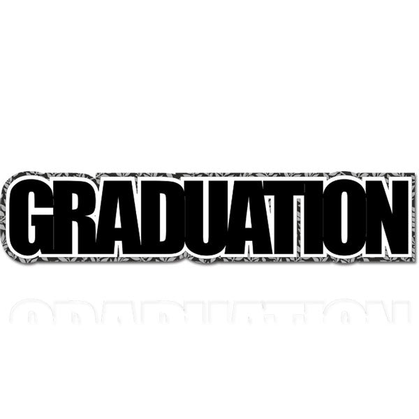 GRADUATION LAUREL LEAF DIMENSIONAL Title Laser Cuts 3&quot;X12&quot; 1pc Scrapbooksrus 