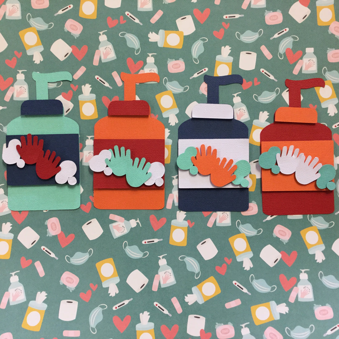 Corona Covid-19 Quarantine Scrapbook DieCuts HAND SANITIZER Scrapbooksrus