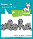 Lawn Cuts SCRIPTY ALOHA Custom Craft Die 1pc Scrapbooksrus 