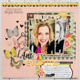 Simple Stories I AM 12"X12" Banner Cardstock Sticker Sheet Scrapbooksrus 