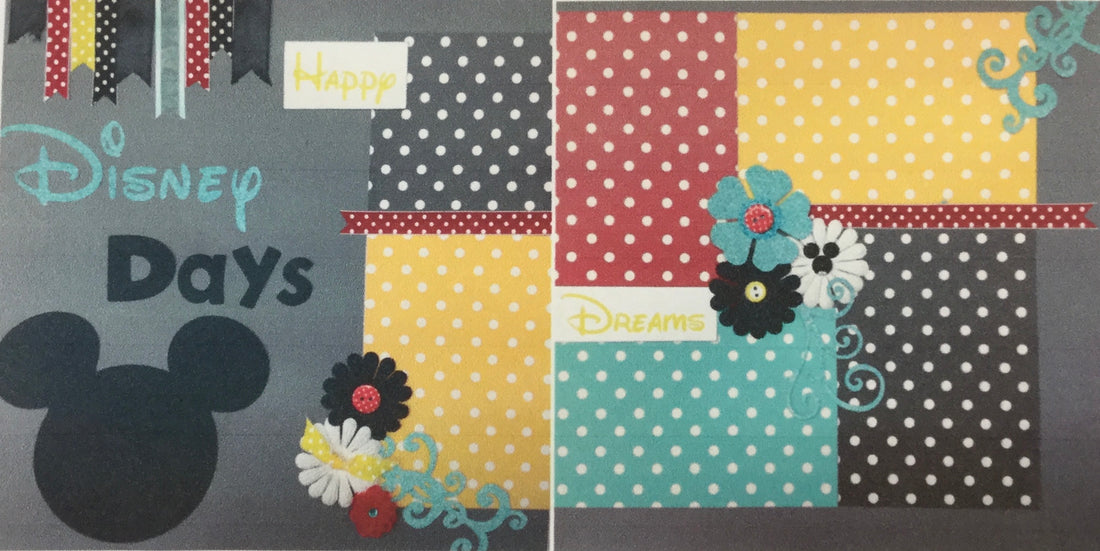 Page Kit (2) 12x12 Scrapbook DISNEY DAYS Scrapbooksrus