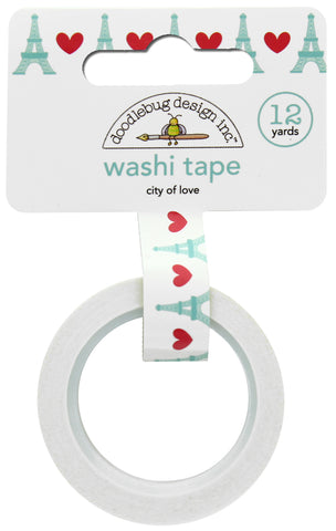 Doodlebug CITY OF LOVE Washi Tape 15mm 12yards Scrapbooksrus 