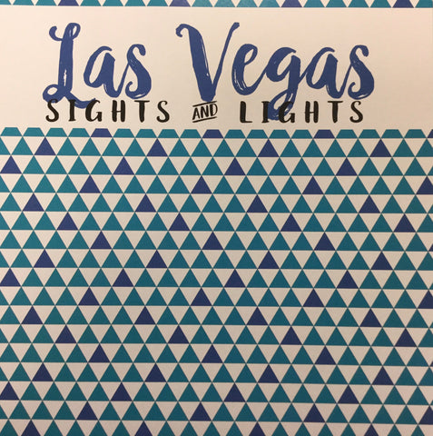 LAS VEGAS School Triangles 12X12 Scrapbook Paper Scrapbook Customs Scrapbooksrus 