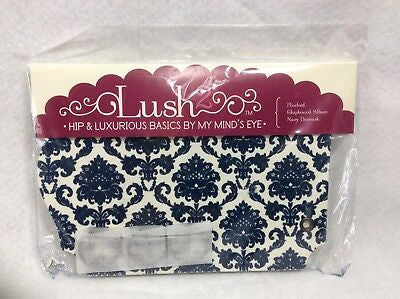 My Mind’s Eye Lush NAVY DAMAMSK 6”x9” Chipboard Album Scrapbooksrus