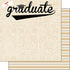 GRADUATION SWISH 12"X12" Scrapbook Customs Paper Scrapbooksrus 