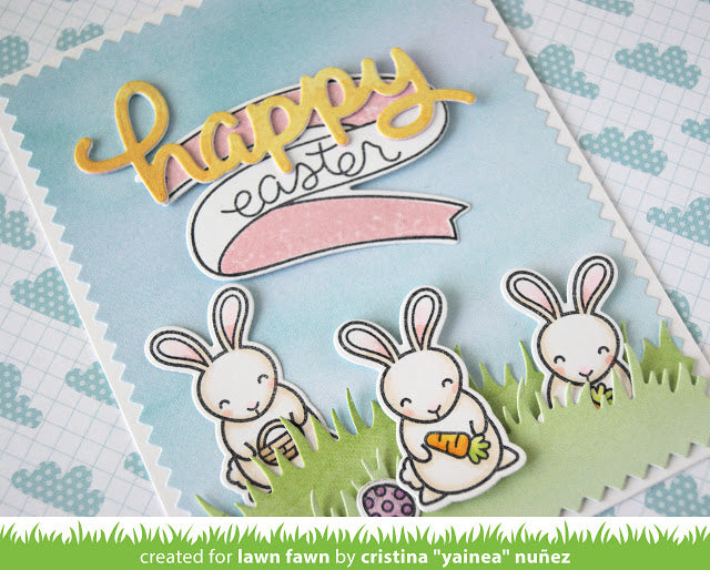 Lawn Fawn SOME BUNNY Easter Clear Stamps 29 pc