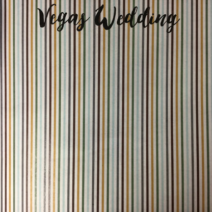 VEGAS WEDDING Outdoor Adventure 12&quot;X12&quot; Scrapbook Paper LV Scrapbooksrus 