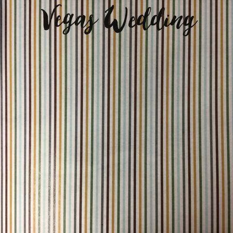 VEGAS WEDDING Outdoor Adventure 12"X12" Scrapbook Paper LV Scrapbooksrus 