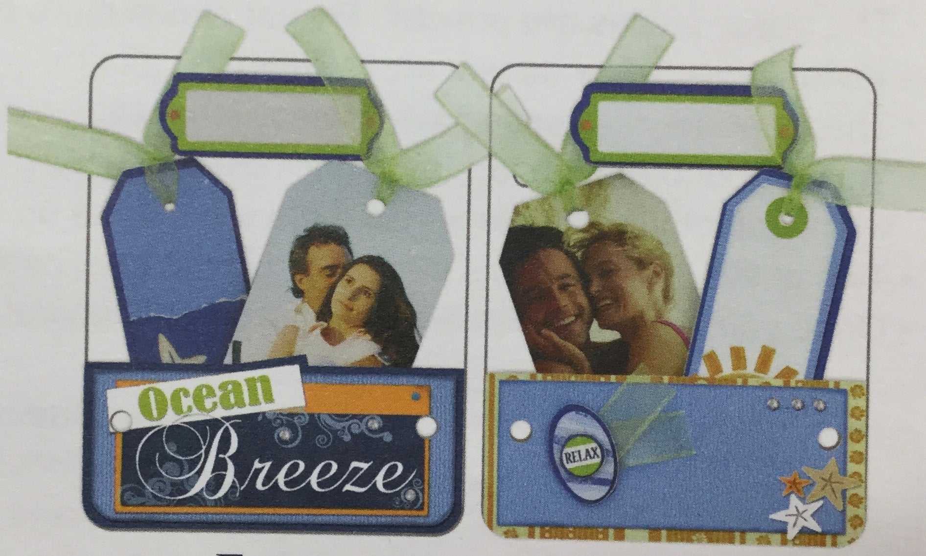 Storytellers Clear Acrylic OCEAN BREEZE Scrapbook Album Scrapbooksrus 