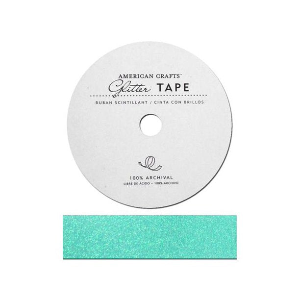 AC Glitter Tape AQUA 7/8" 3 Yards Scrapbooksrus