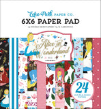 Echo Park ALICE IN WONDERLAND No. 2 6"X6" Paper Pad 24pc Scrapbooksrus 