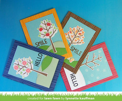 Lawn Cuts STITCHED HILLSIDE BORDERS Custom Craft Dies 4pc. Scrapbooksrus 