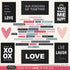 LOVE WORDS Sticker 12"X12" Scrapbook Customs Scrapbooksrus 