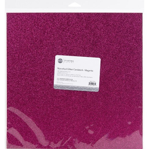 Etcetera 12&quot;X12&quot; Non-Shed Glitter Cardstock Paper Scrapbooksrus 