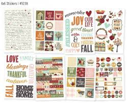 Simple Stories VINTAGE BLESSINGS STICKERS 8 Sheets