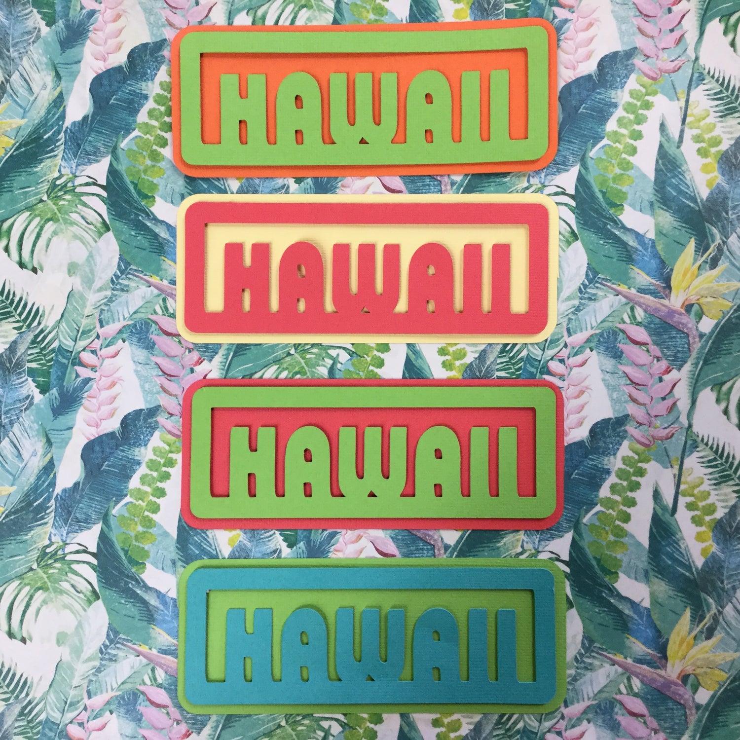 HAWAII BORDER Die Cut Embellishment Scrapbooksrus 