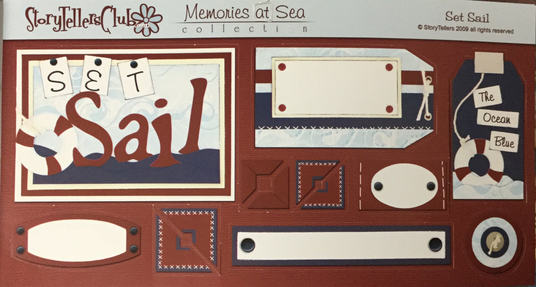 StoryTellers SET SAIL DieCuts Half Sheet Scrapbooksrus 