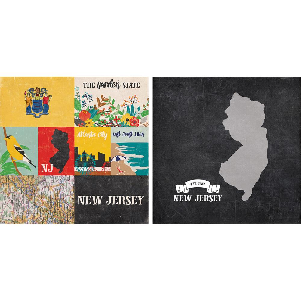 Echo Park Stateside NEW JERSEY  12"x12" Paper Scrapbooksrus