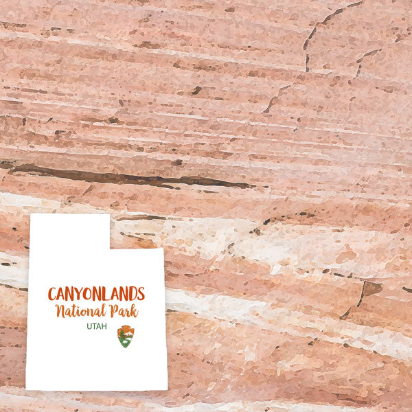 CANYONLANDS National Park Watercolor 12&quot;X12&quot; Scrapbook Paper Scrapbooksrus 