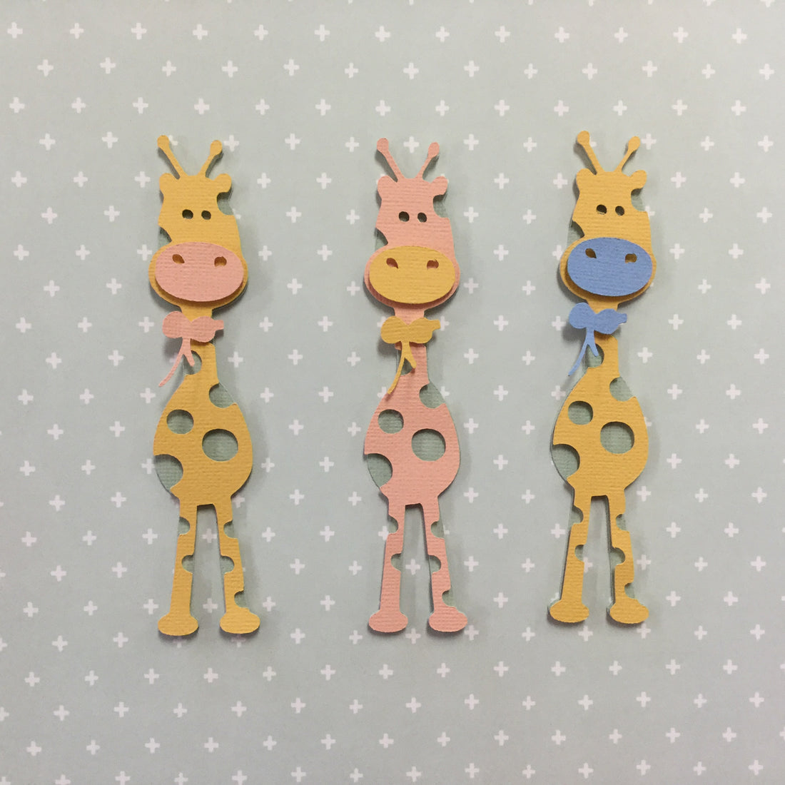 Welcome Baby Boy GIRAFFE Custom Scrapbook Die Cut Embellishment Scrapbooksrus