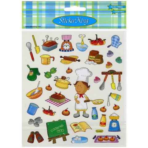 Sticker King COOKING Stickers 35pc Scrapbooksrus 