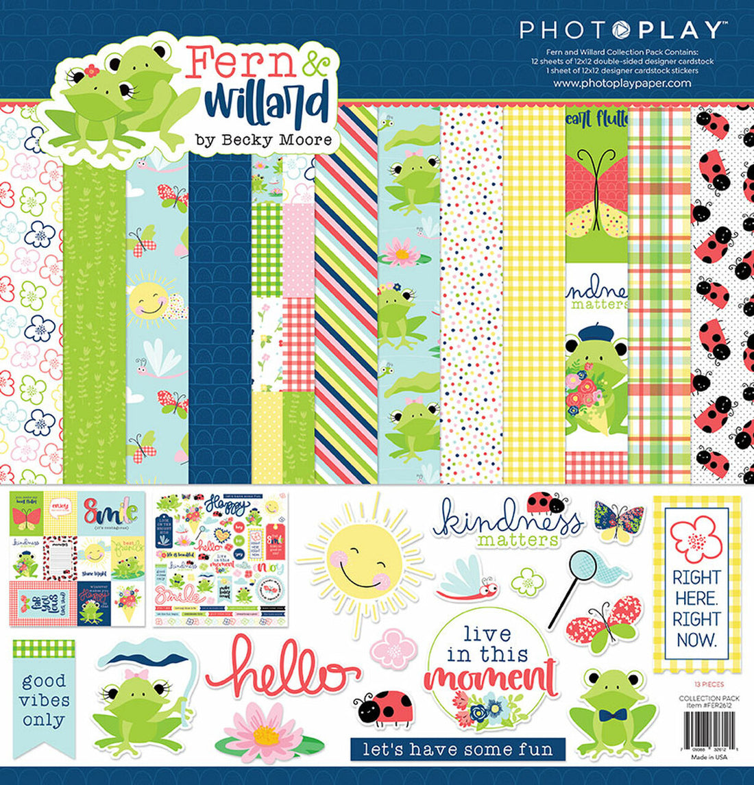 Photoplay FERN WILLARD 12X12 Paper Collection Pack Scrapbooksrus 