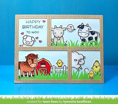 Lawn Fawn Lawn Cuts Peekaboo Backdrop Die Sample @scrapbooksrus