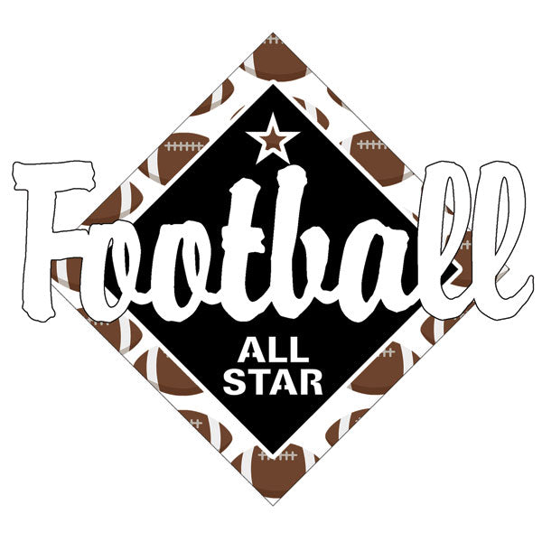 FOOTBALL ALL STAR Laser Cut 1pc Scrapbook Customs