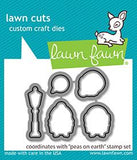 Lawn Fawn Lawn Cuts PEAS ON EARTH Custom Craft Die 5pc Scrapbooksrus 