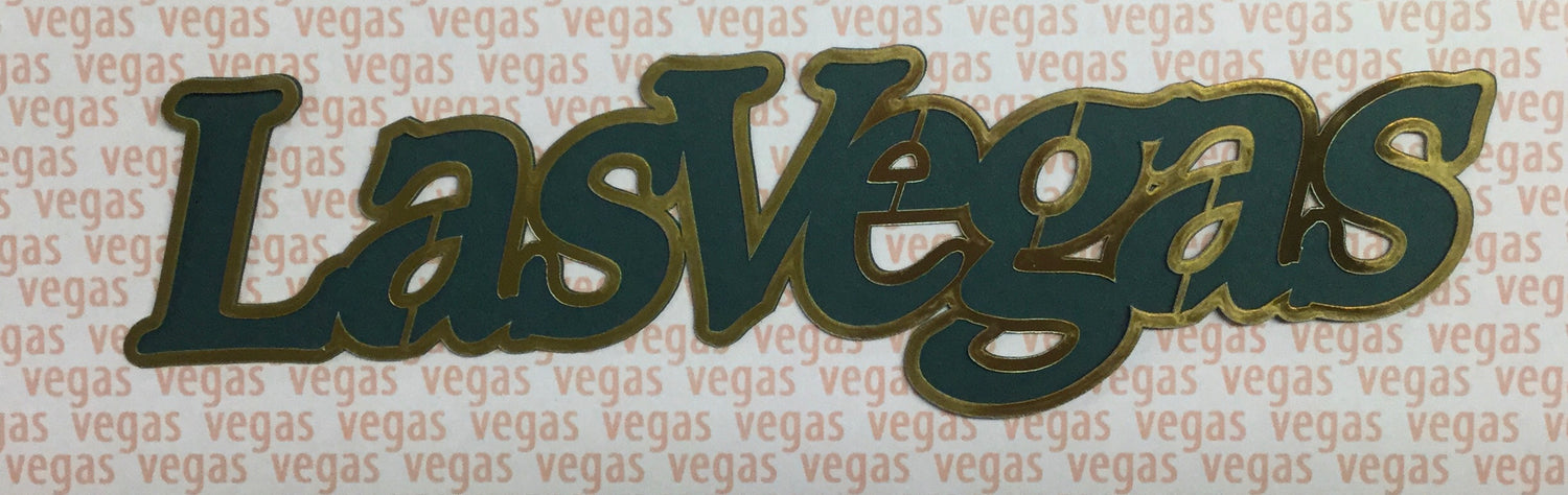 LAS VEGAS OVERLAY Travel Laser Cuts 2&quot;X 8&quot; - Scrapbooksrus