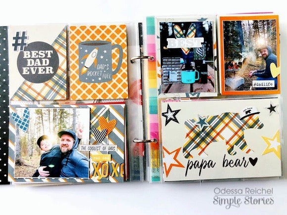 Simple Stories Dad Life MY HERO 12x12 Scrapbook Paper Scrapbooksrus 