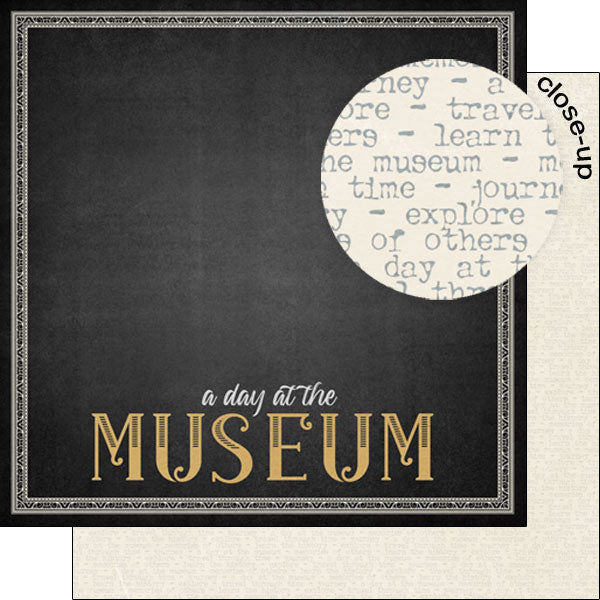 MUSEUM BORDER DS 12x12 Scrapbook Paper Scrapbooksrus