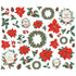 Simple Stories Simple Vintage COUNTRY CHRISTMAS  Floral BITS & PIECES Die-Cuts 45pc Scrapbooksrus 