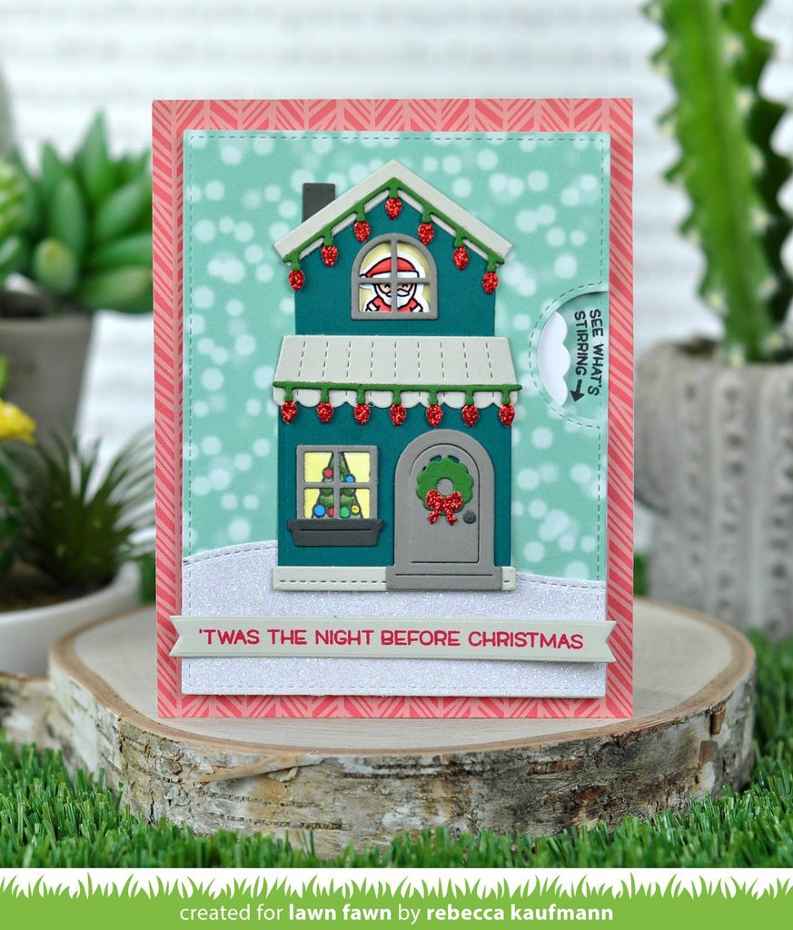 Lawn Cuts BUILD A HOUSE CHRISTMAS ADD ON Custom Craft Dies 7pc. Scrapbooksrus 