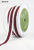 May Arts 5/8" Grosgrain SCALLOP EDGE STITCH RIBBON 1 yard yd - Scrapbook Kyandyland